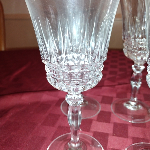 Set of Six Cristal D'Arques Durand Villeneuve Water Glasses 8.5 inches - Picture 3 of 8